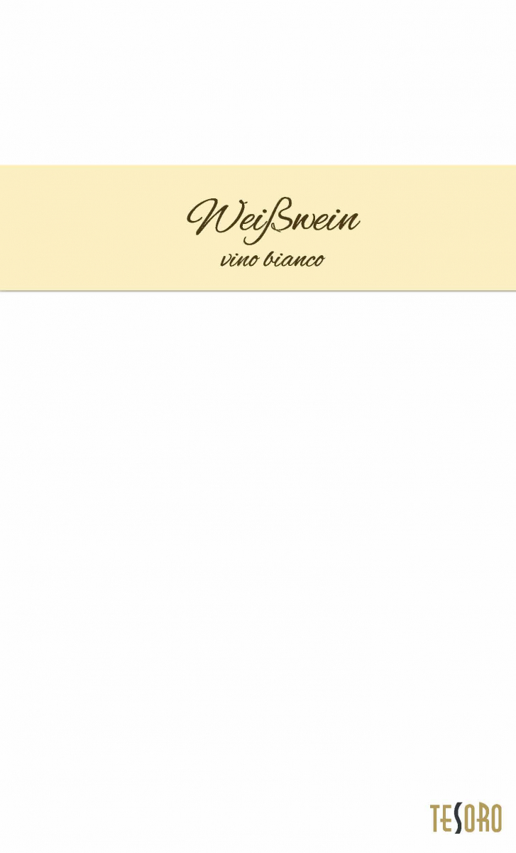 Weinkarte Tesoro 2023 Seite 01